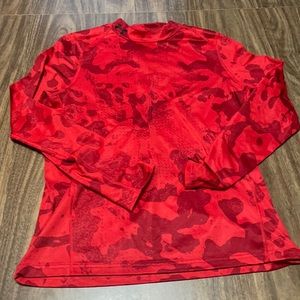 Under armor youth large red shirt